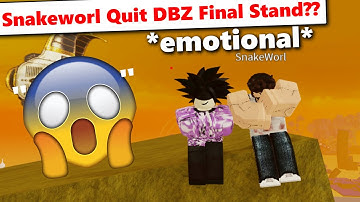 Is SnakeWorl Quitting DBZ Final Stand?! *TRY NOT TO CRY CHALLENGE* (gone wrong)