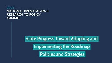 Segment 3: State progress toward adopting and implementing the Roadmap policies and strategies