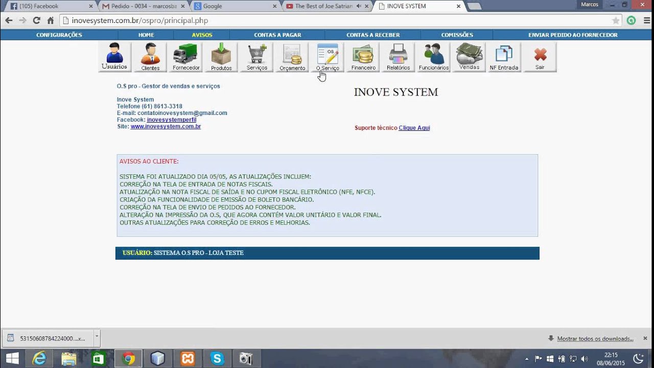Gestor O.S Pro - tela financeira - YouTube