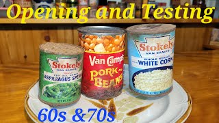 50 Year Old Pork And Beans With Other Van Camp's Products. Opening Decades Old Canned Foods 2022 pt2