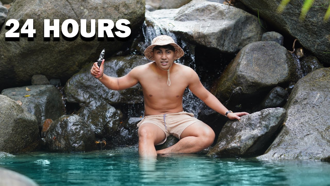 Surviving 24 Hours Straight In A Rain Forest - YouTube