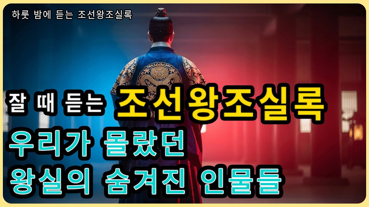 하룻밤에 듣는 조선왕조실록🌙 | 우리가 몰랐던 왕실의 숨겨진 인물들, 그 비극적인 삶의 기록