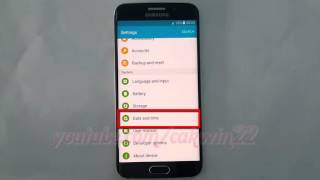 Android Lollipop : How to Change Time zone manually on Samsung Galaxy S6 screenshot 5