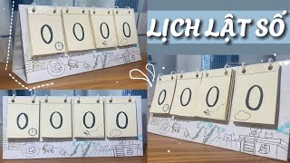 DIY calendar_LỊCH LẬT SỐ 😻🗓️| Bonnie🐰