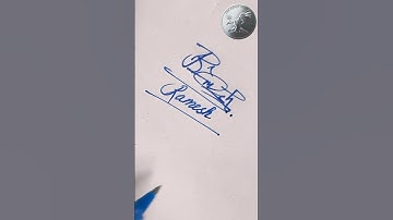 Ramesh name Signature Style/Best Signature idea #Viralshorts