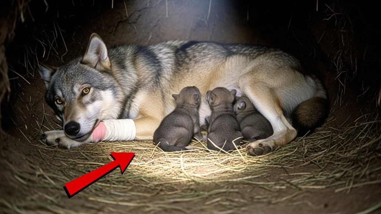 ОВЧАРКА нашла РАНЕНУЮ ВОЛЧИЦУ со щенками в лесу! То, что произошло дальше - до слёз..