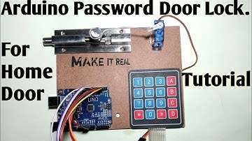 Password Door Lock Project With Arduino Uno.MR REAL MAKER...