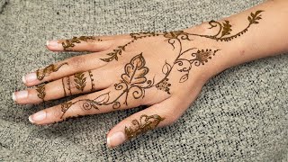 تعليم نقش الحناء للمبتدئات نقش حناء عصرية جميلة | Eid Special Mehndi Design | mehendi henna design