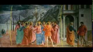 I'm fleeing the country for a while, but there's time one last
painting! learn more about masaccio's greatest masterpiece, tribute
money.