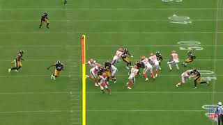 Carlos Hyde finds a seam
