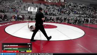 62 Lbs Champ. Round 2 - Taylor Graveman, SD Vs Stephanie Chavez, CA 802e