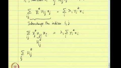 Mod-01 Lec-03 Determinants, trace and special matrices