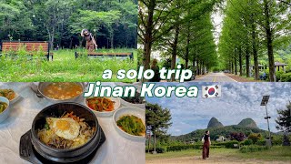🇰🇷 first solo trip to Korea&#39;s countryside Jinan | 진안 여행 브이로그 | SunnyVlog 산니