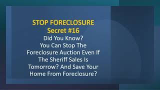 Stop Foreclosure Auction FAst Even Last Minute