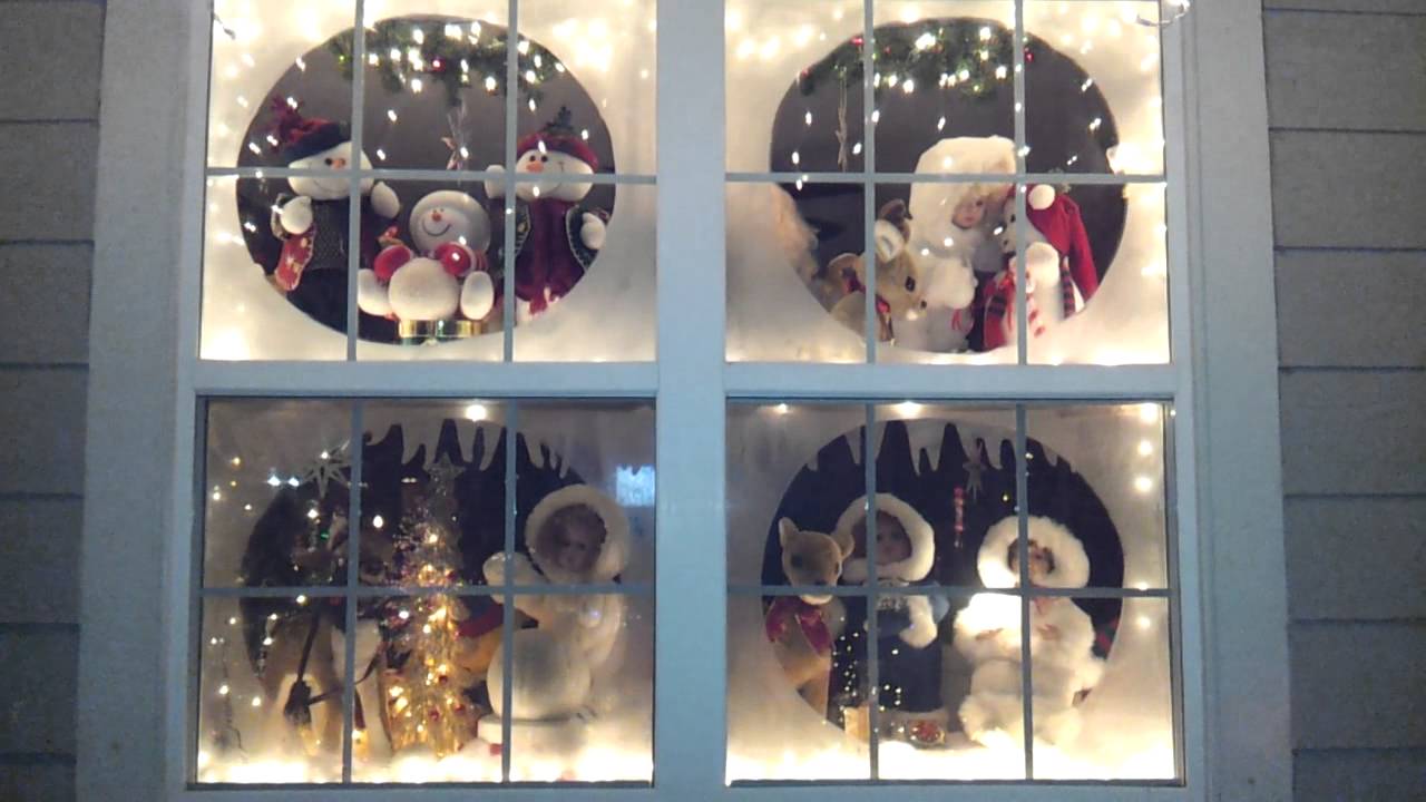 My Animated Christmas window display 2013 YouTube