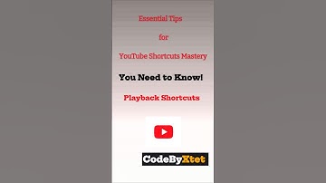 Essential YouTube Keyboard Shortcuts | Playback Shortcuts #pc #youtube #shortcuts #essential