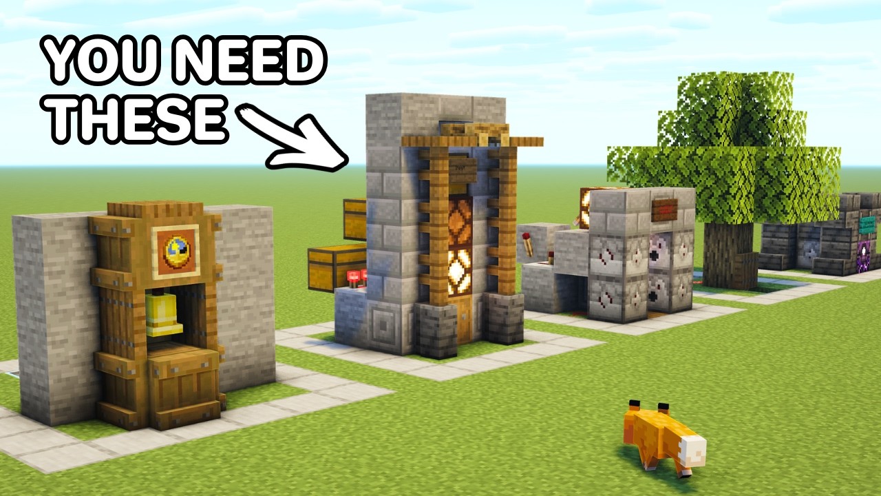 Compact Redstone Builds 5 Small Redstone Builds To Improve Your Life - YouTube