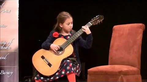 Leo Brouwer Etude XX by 11-year-old Elizabeth Cher...