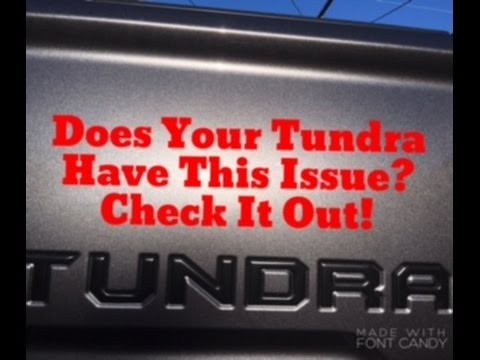 Does Your Toyota Tundra Have This Problem? - YouTube