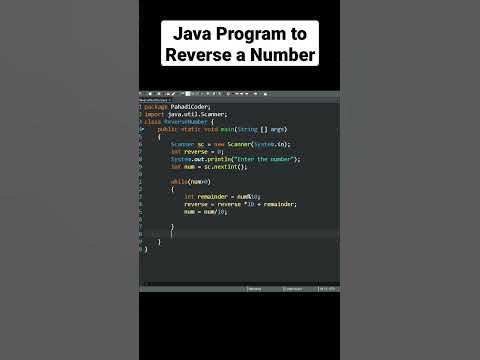 How to Reverse a Number in Java | Pahadi Coder - YouTube