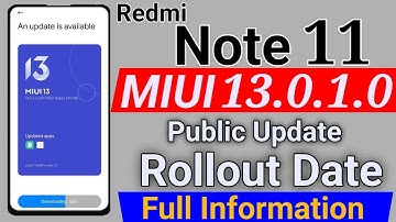 Redmi Note 11 Android 12 Update Rollout Date Confirm | Redmi Note 11 Android 12 Update Rollout
