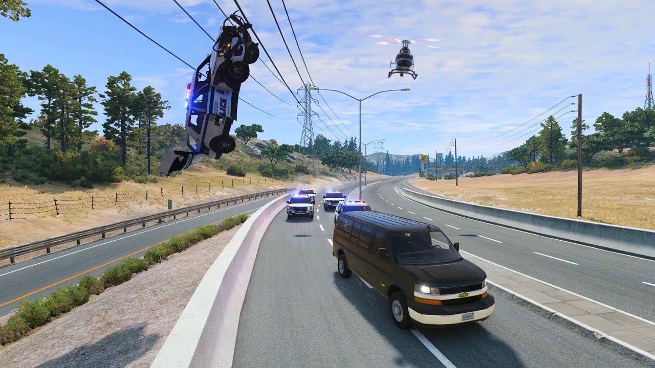 PRISON CONVOY AMBUSH – Prisoner Escape | BeamNG.drive Film