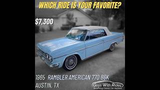 Don't Miss Out! 7 Classic Cars Under $15K on Craigslist Right Now!