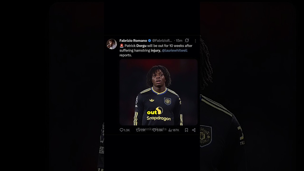 Patrick Dorgu INJURED for 10 Weeks… United Are in Trouble 😭🚑 