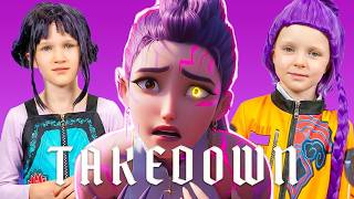 Vania Mania Kids - KPop Demon Hunters - TAKEDOWN (Official Music Video)