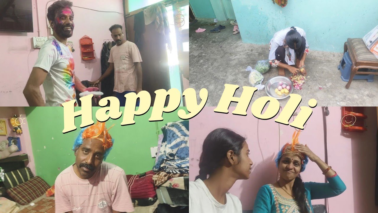 Happy holi vlog..🎉💖