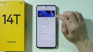 Realme 14T: How to Change Lock Screen Shortcuts