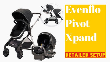 EVENFLO PIVOT XPAND TRAVEL SYSTEM | Step by step setup for first time moms