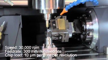 Carbide Machining of a Micro Punch on the iQ300 VMC