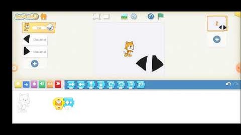 how to make a left and right moving game on scratch junior