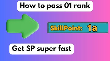 Best 01 Rank Guide(every second add 1 skill point)