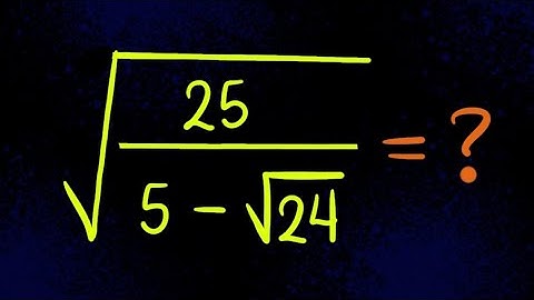 Nice Square Root Math Simplification 