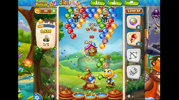 Forest Rescue bubble pop level 34
