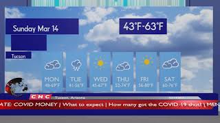Weather Forecast Tucson, Arizona  ▶ Tucson weather Forecast and local news 03/14/2021