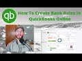 How to create bank rules into quickbooks online