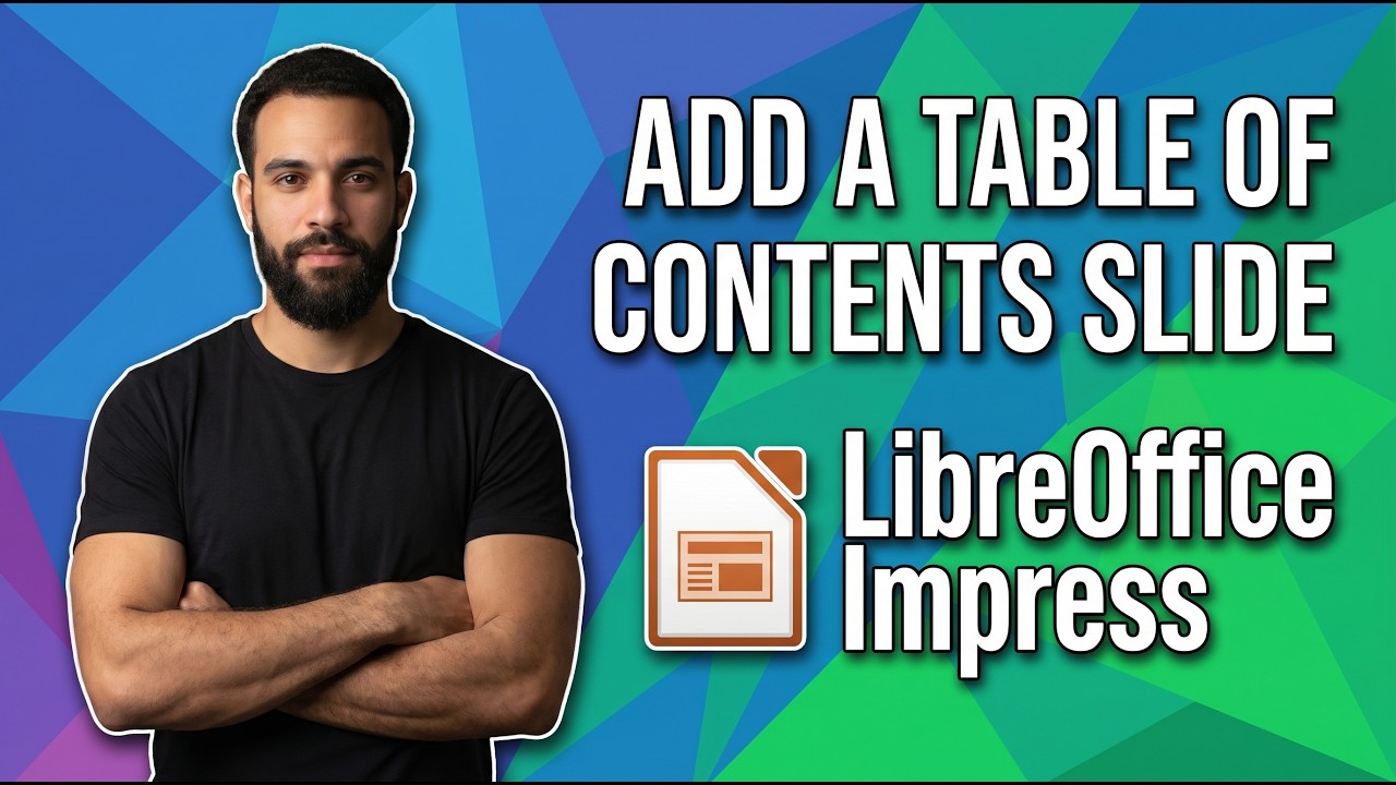 How To Add A Table Of Contents Slide In LibreOffice Impress (Easy Guide ...