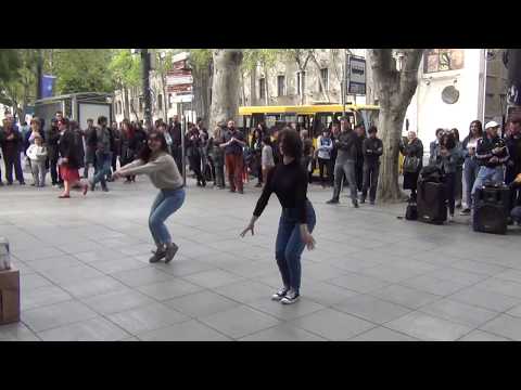 Тбилиси 2018. Грузинский танец на проспекте Руставели (18.04.2018)