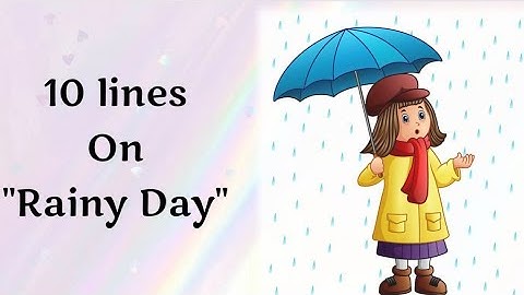 Rainy season / 10 lines on rainy season in english / essay for kids / monsoon season #rainyseason