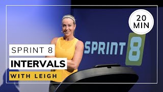 20 Min Treadmill Sprint 8 with Leigh M