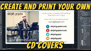 How To Create And Print Your Own Cd Covers Adobe Photoshop Word Youtube