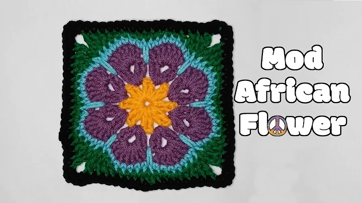 Master the Art of Crocheting the 8 Petal African Flower Granny Square