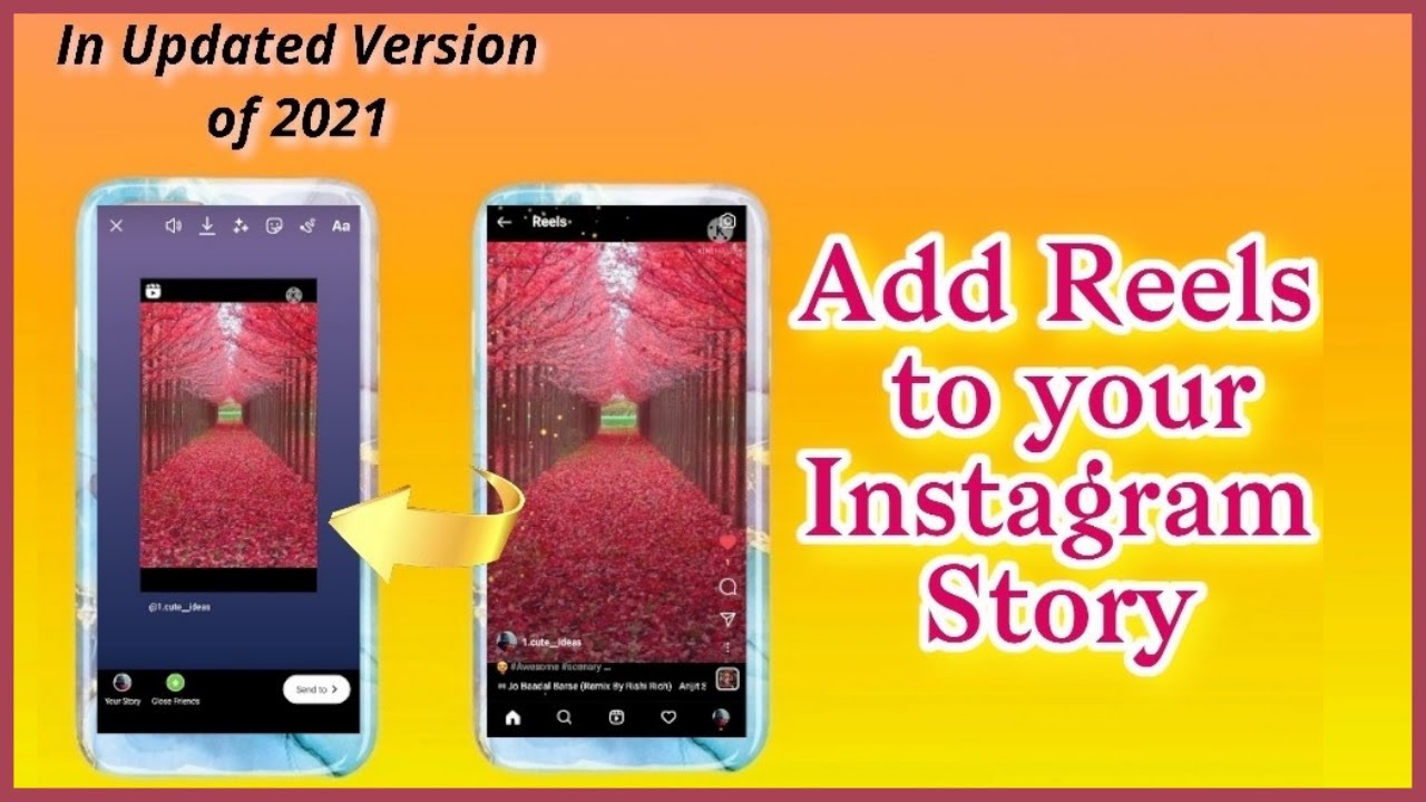How to share Instagram reels to story/How to share Instagram reels to ...