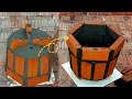 Share how to build flower pots from fired brick # 113