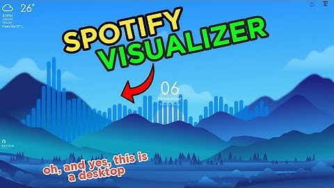 Cleanest Desktop!! - Minimalist & Customizable with Spotify Audio Visualizer!! Tutorial - Windows 10