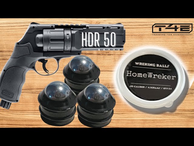 REVOLVER PACK HDR50 - 11 Joules + HARD RUBBER BALL + 10 CO2 CAPSULES + CASE  - Wicked Store