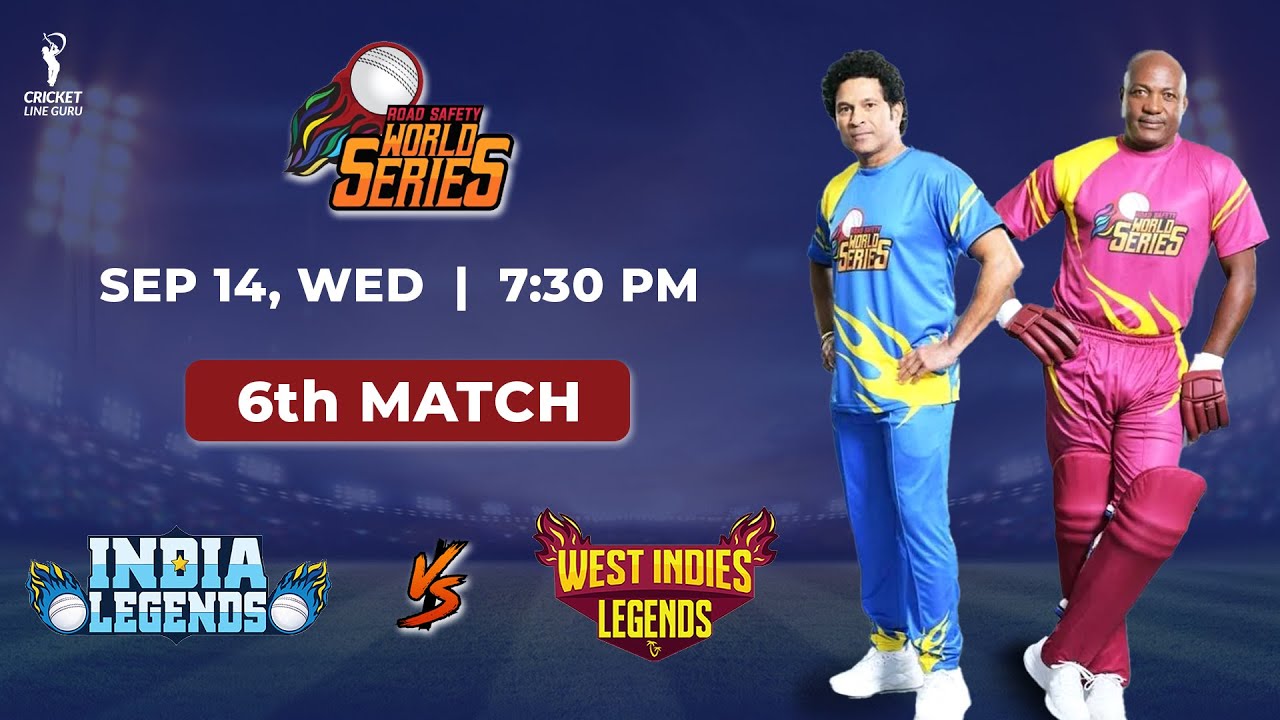 RSWS 2022 India Legends vs West Indies Legends 6th Match Full Analysis Dream 11 Prediction